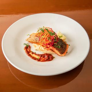 Grilled Vindaloo BBQ Glaze Salmon