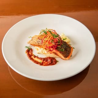 Grilled Vindaloo BBQ Glaze Salmon