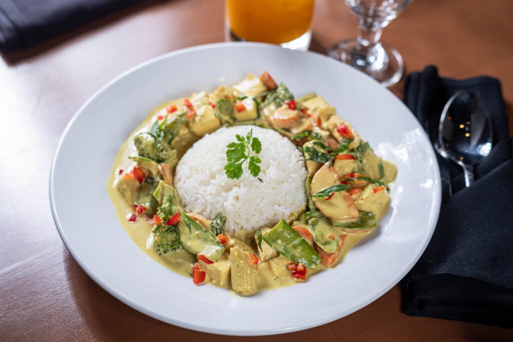 Thai yellow curry at Temptinn Indian Fusion in Naperville